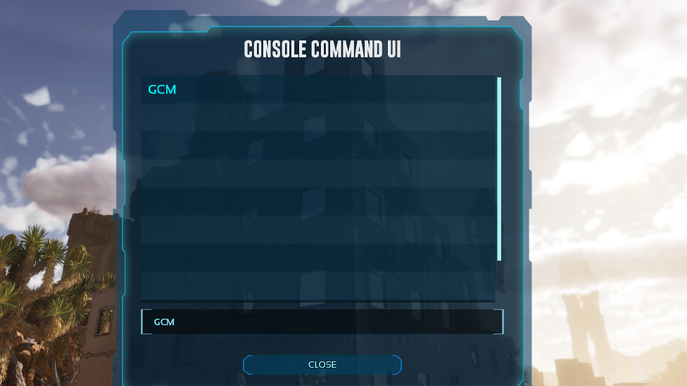  Console Command UI