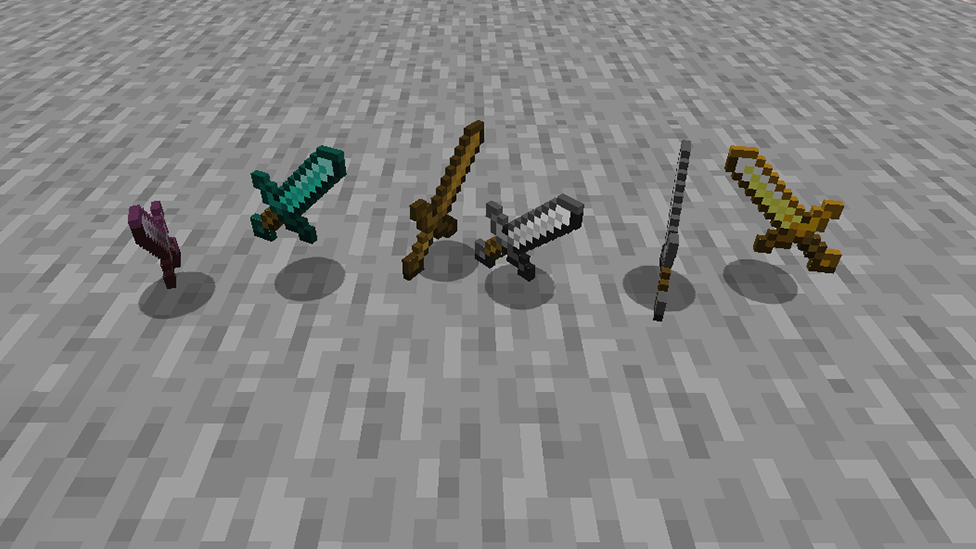  Swords in Minecraft