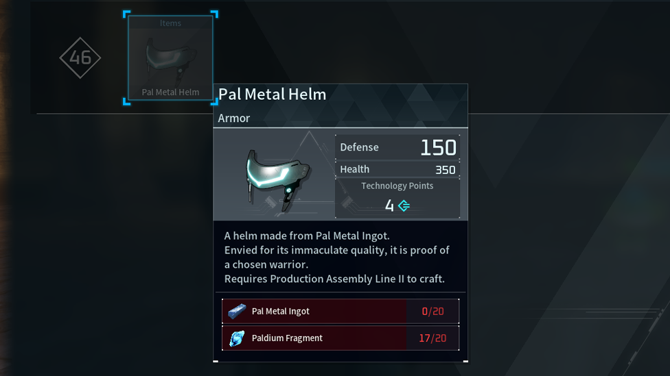  Pal Metal Helm Recipe