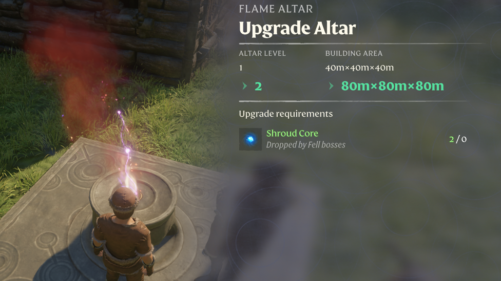  Upgrading the Flame Altar