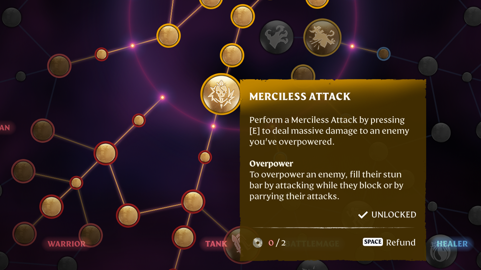  From Merciless Strike You are Opening the Tank Attribute Branch