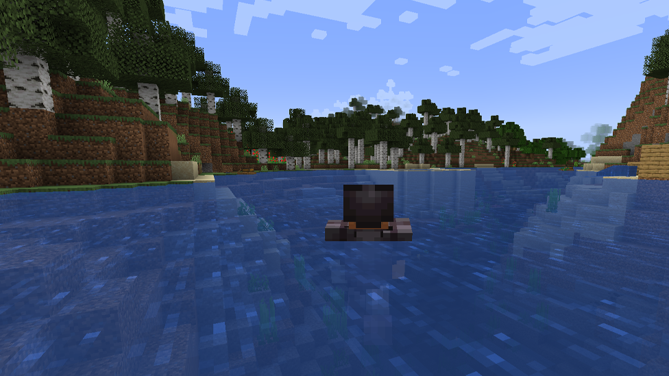  Swimming in Minecraft