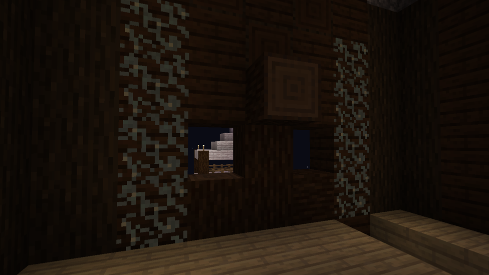  Glow Lichen as a Decor in the Secret Room