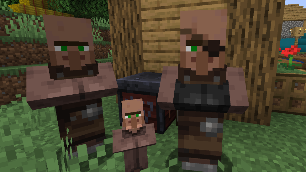 Check the Village Blacksmiths to Trade For Weapons and Armor