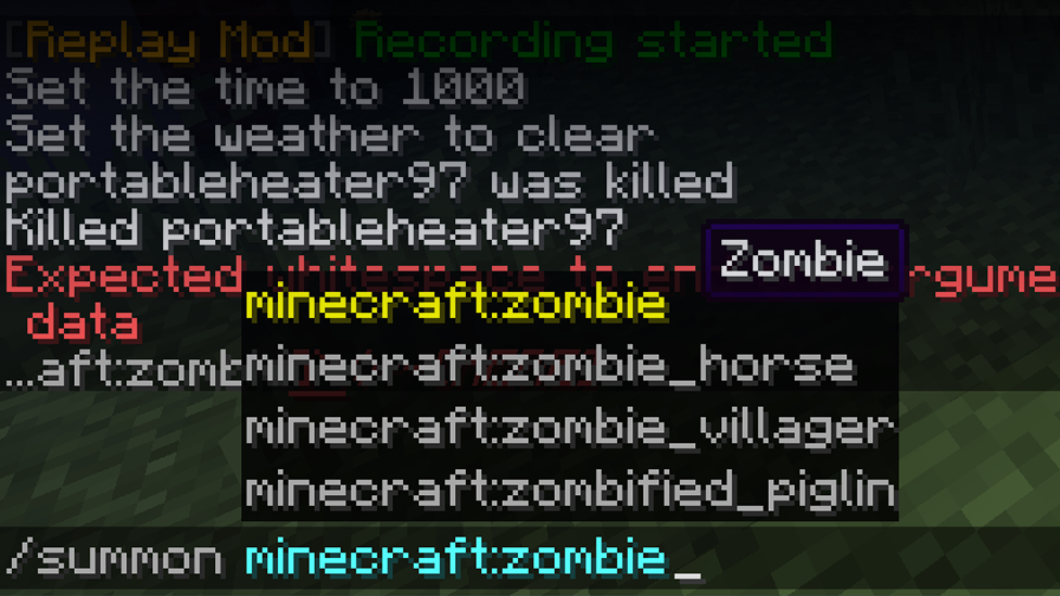  Summoning Zombie Command