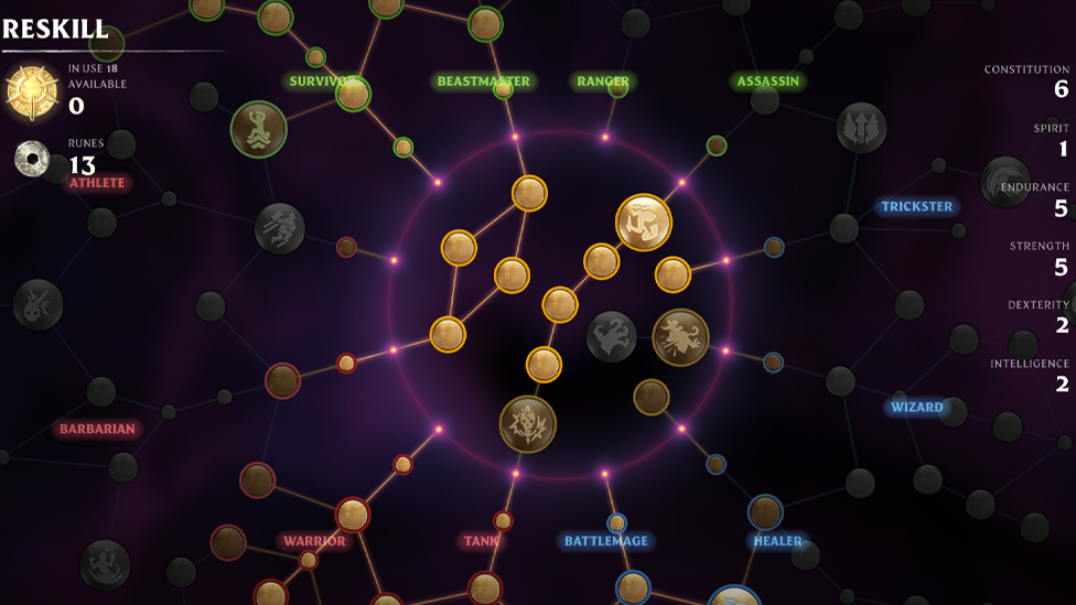  Skillpoints and Reskill