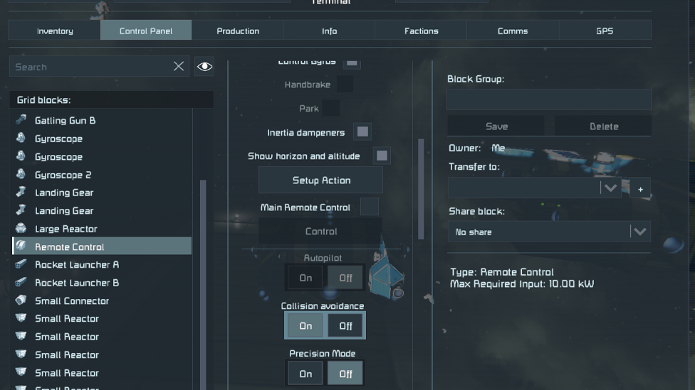  Disabling Autopilot Via Control Panel