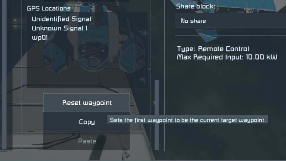  Resetting Waypoints