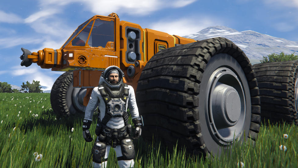 Wheels in Space Engineers