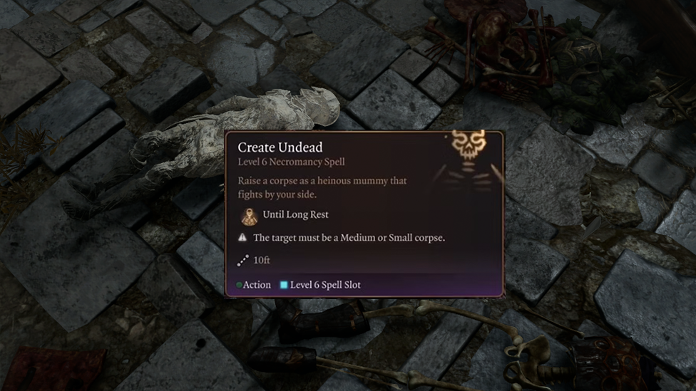  Create Undead Spell
