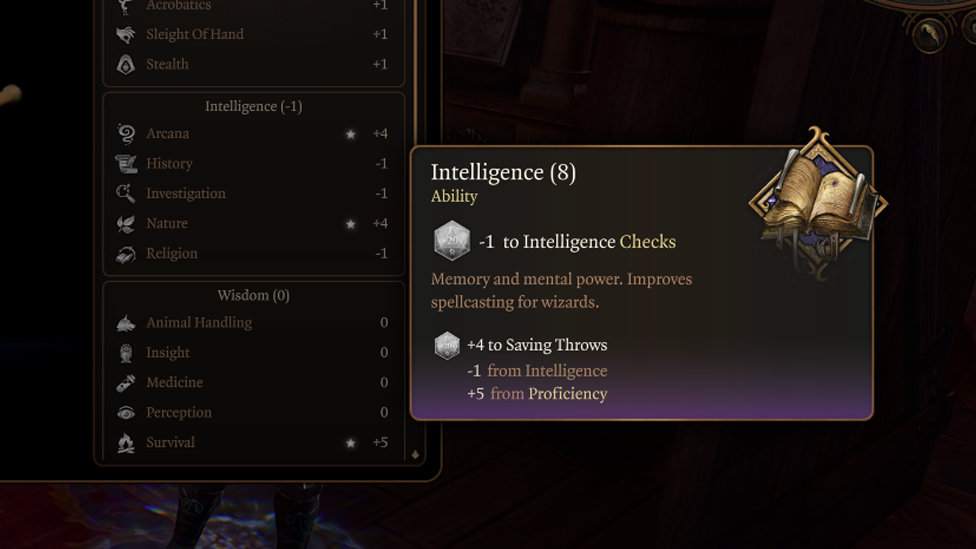  Intelligence in BG3