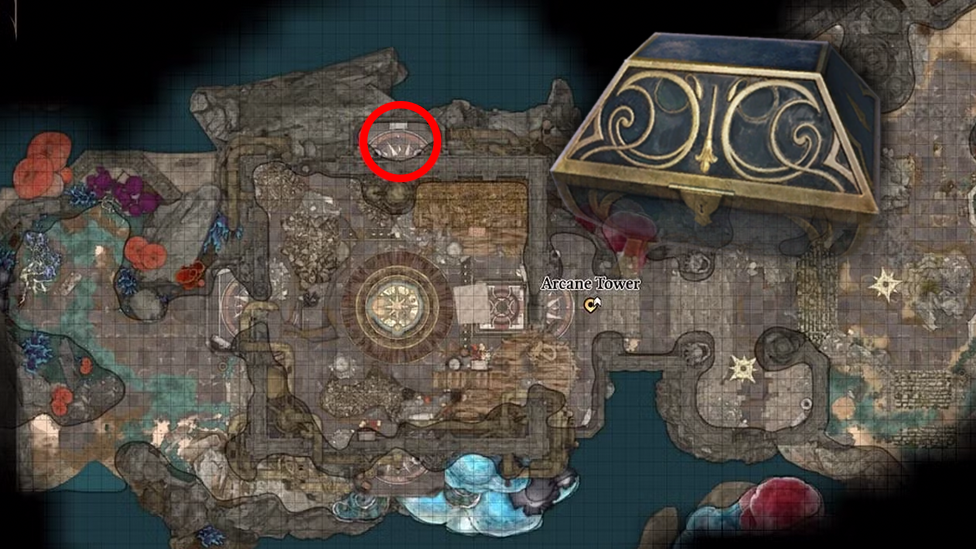  Location in Arcane Tower
