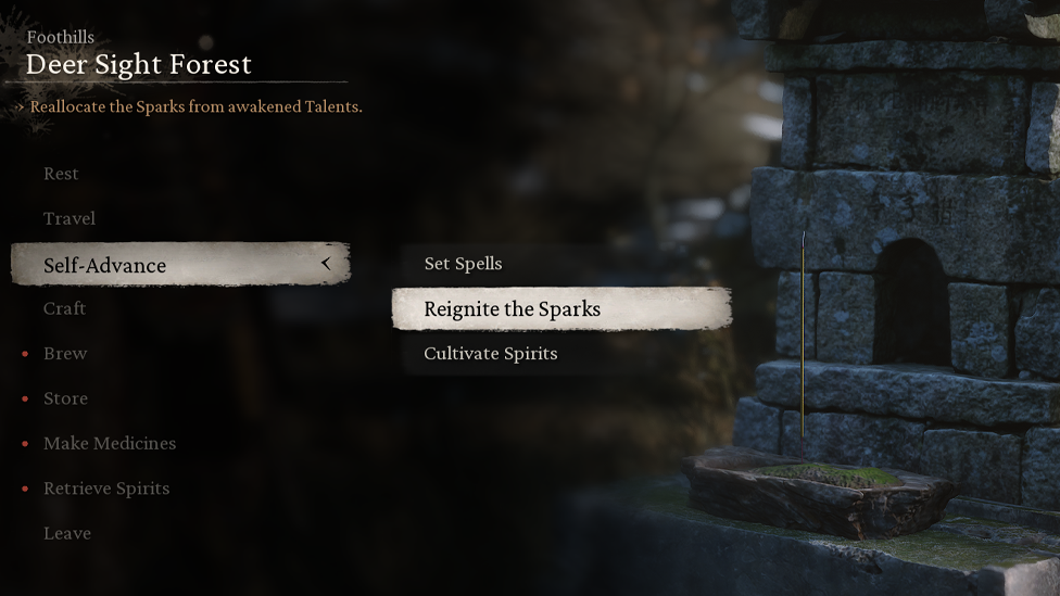  Menu and Reignite the Sparks