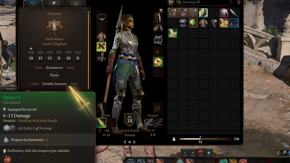  Fighter With Spear Equipped