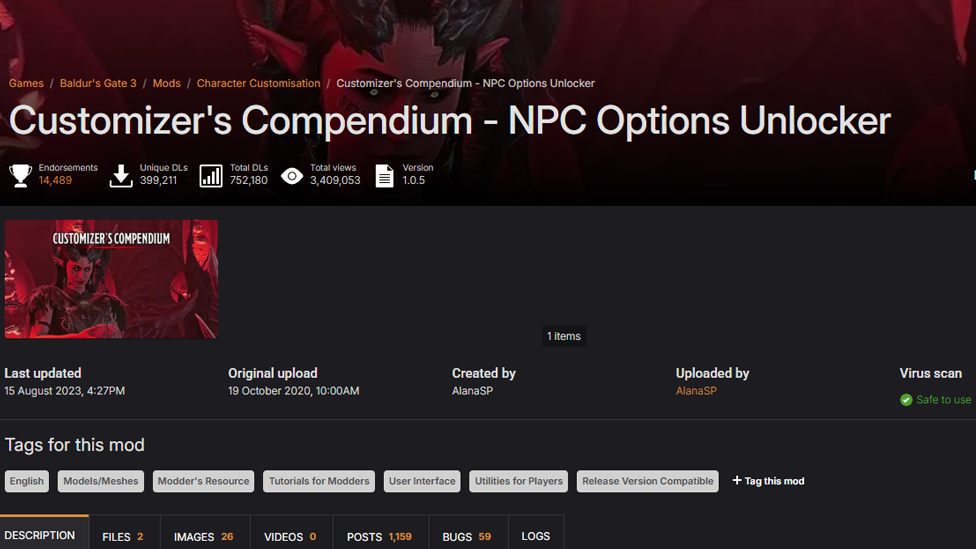  Customizer’s Compendium