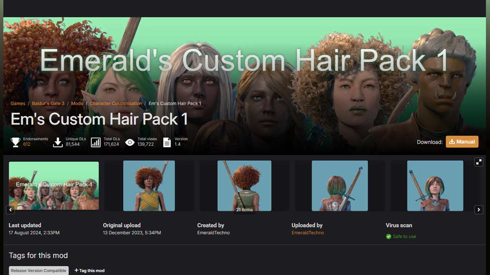   Em’s Custom Hair Pack