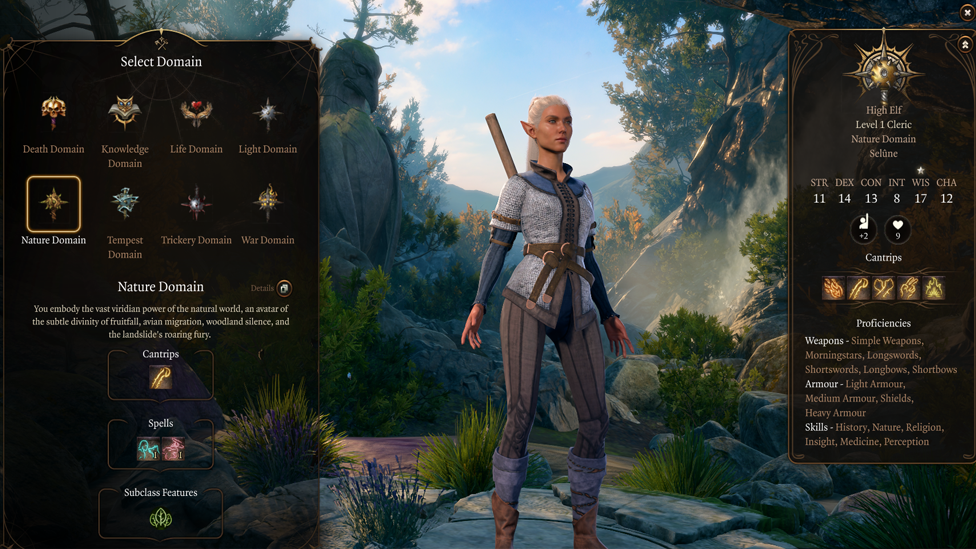  Nature Domain Cleric