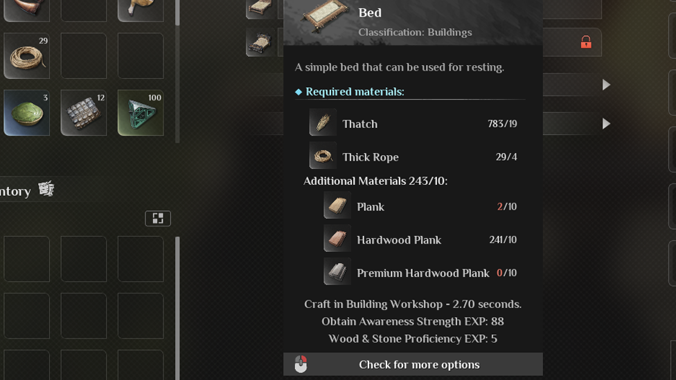  Bed Crafting Requirements