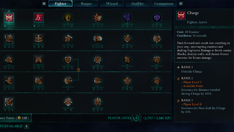 Abilities to Unlock First