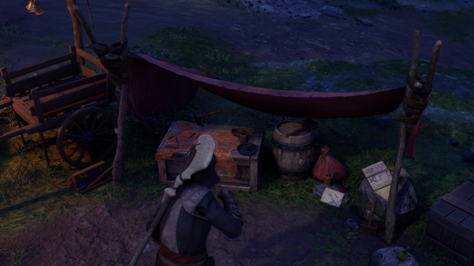 Tent Where You Upgrade Equipment