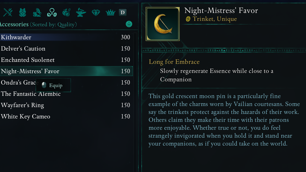 Night-Mistress Favor