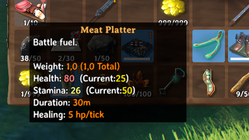 Meat Platter Buff Stats