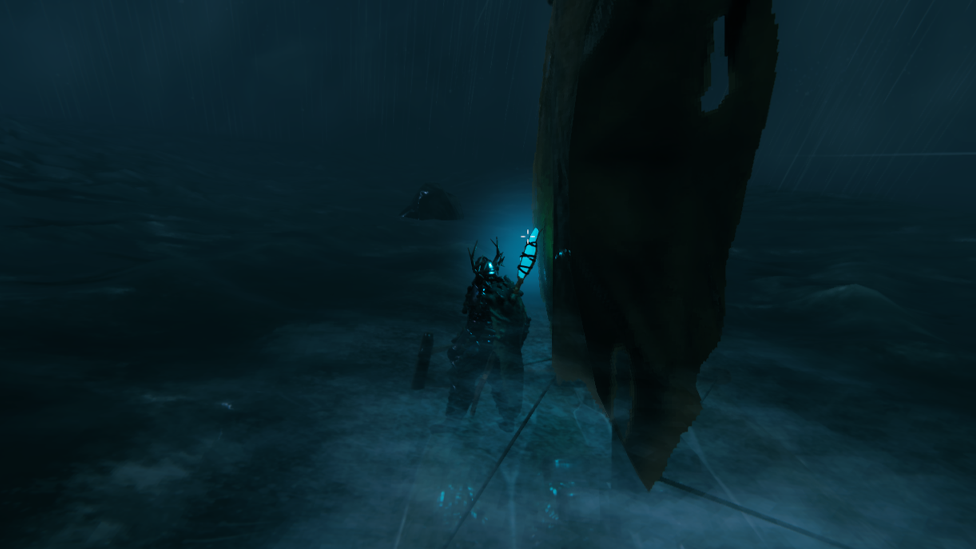 Waiting For Sea Serpent in the Ocean