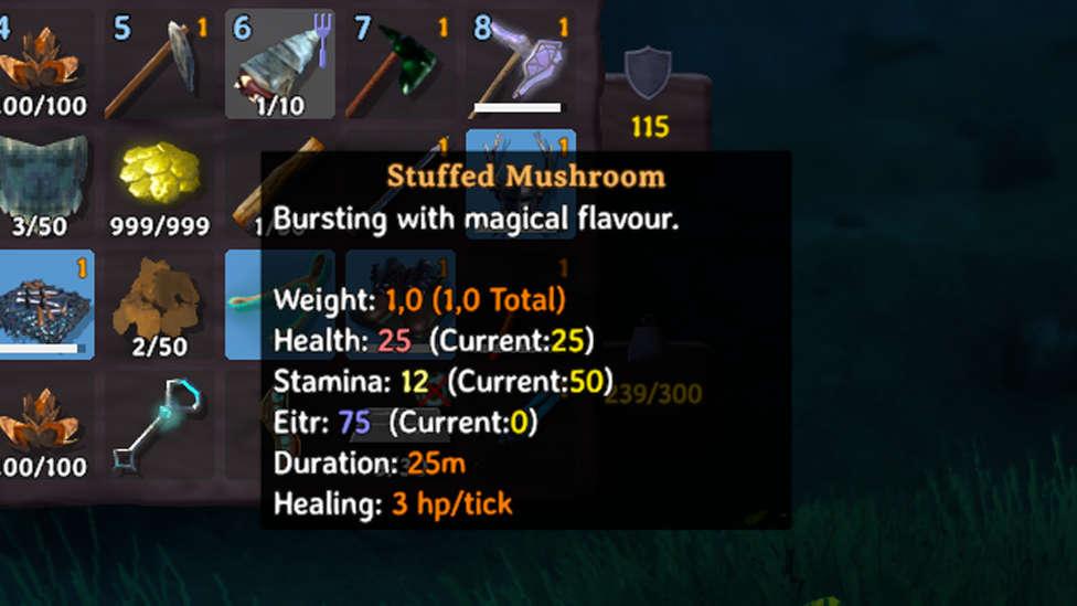Stuffed Mushrooms Stats