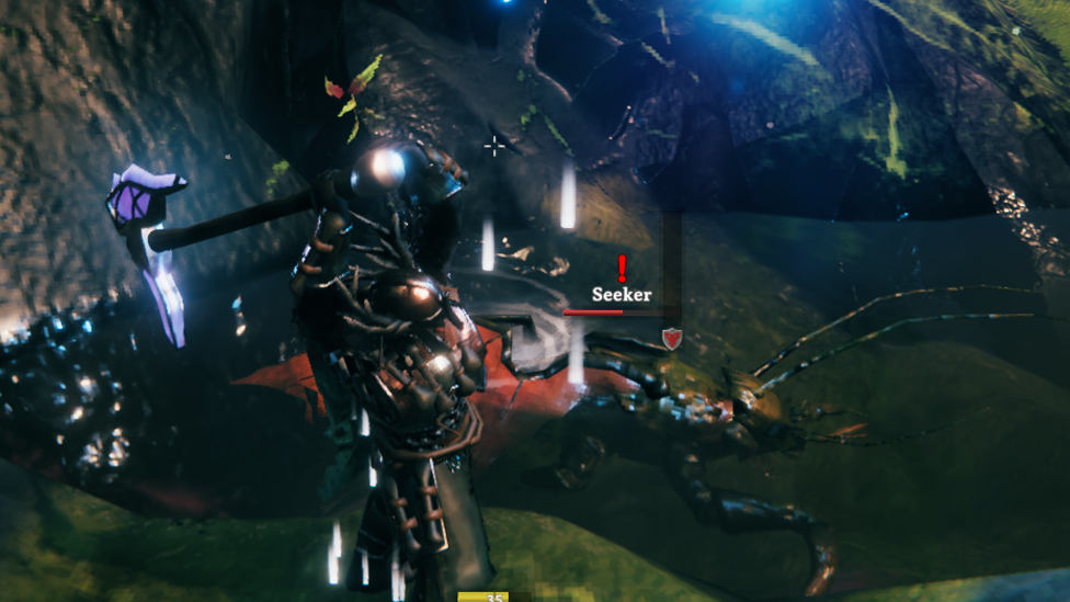 Crystal Battleaxe in Action