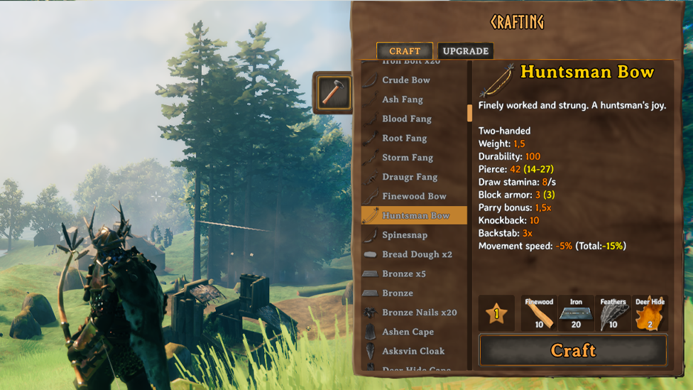 Huntsman Bow Recipe