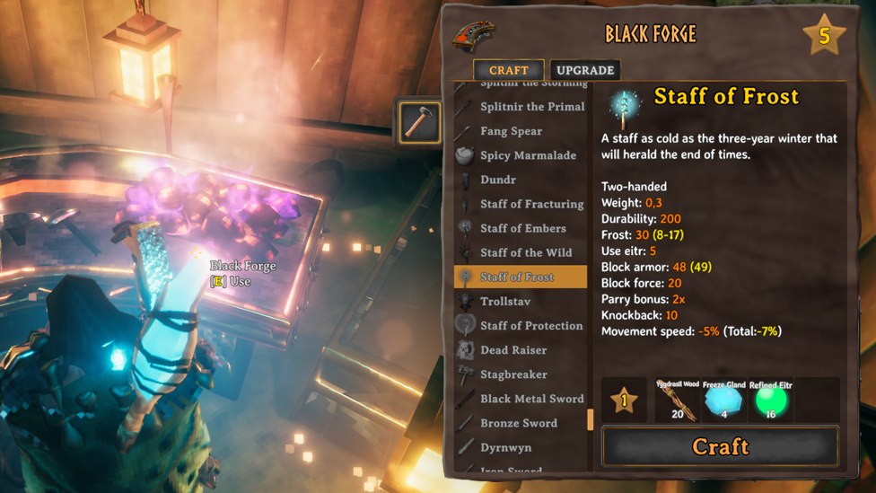 Staff of Frost Recipe