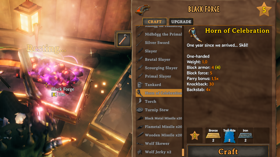Crafting a Horn of Celebration