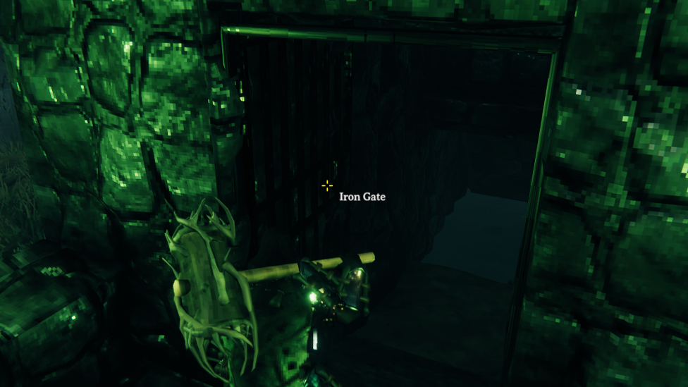 Opening Sunken Crypt Iron Gate With the Key