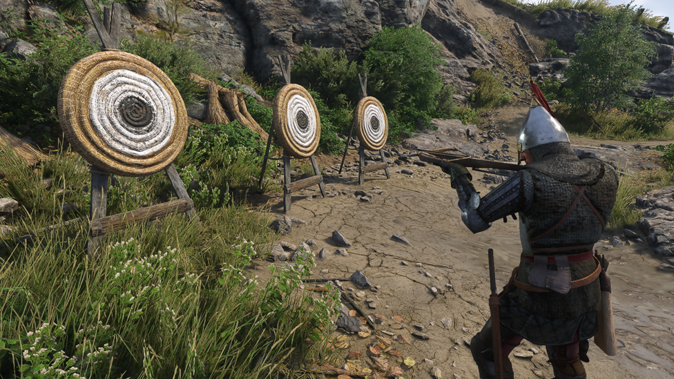 Practicing at the Archery Range