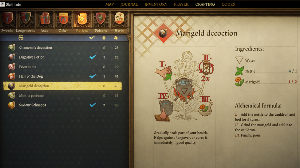 Marigold Decoction Recipe
