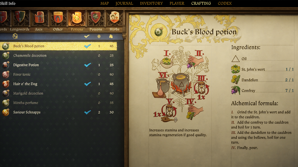 Comfrey is Used in Buck&#039;s Blood Potion Recipe