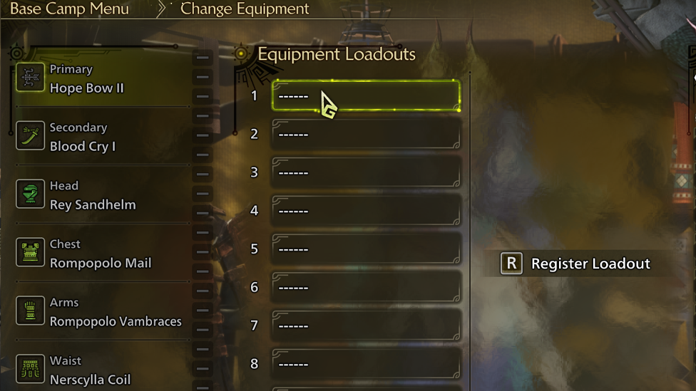 Registering Loadouts