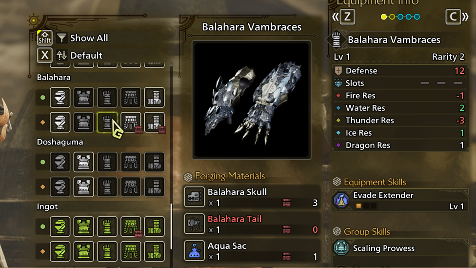 The Exact Number of Aqua Sacs Depends on Armor Crafting Plans