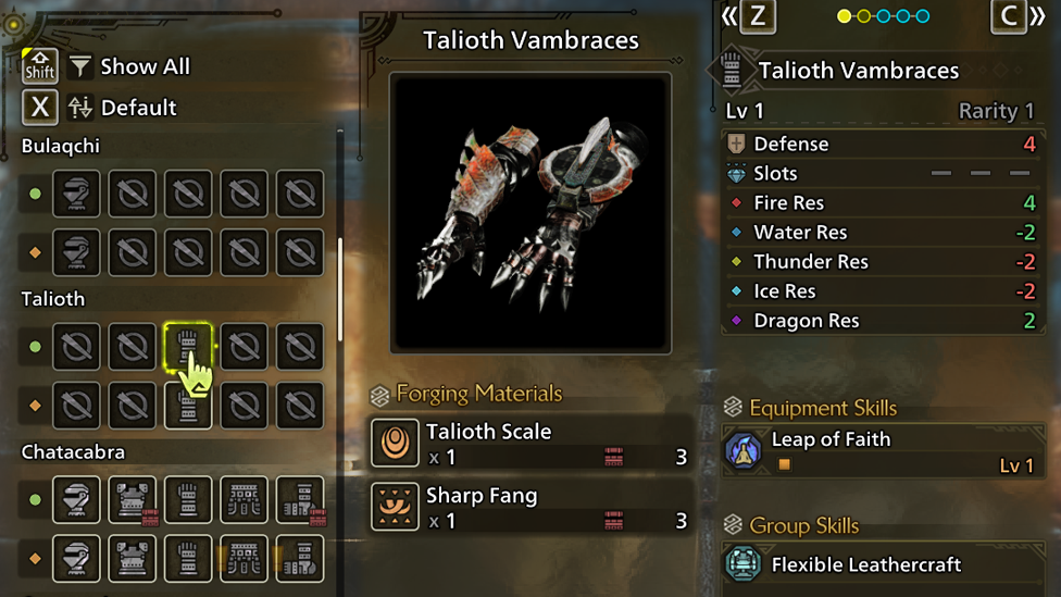 Tailoth Vambrances