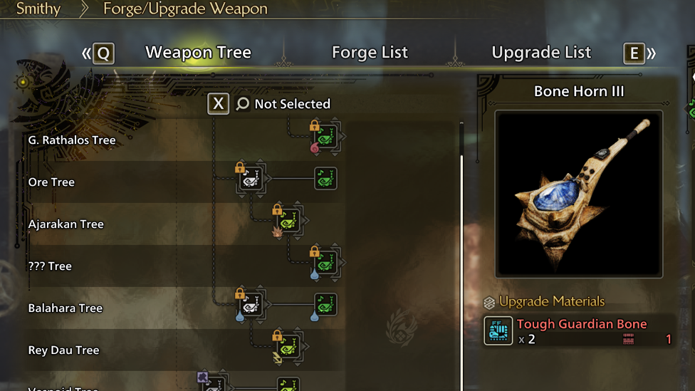 Bone Horn III Uses Tough Guardian Bone