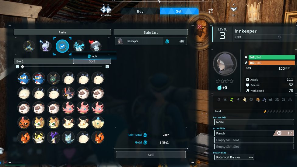 Selling Humans in Palworld