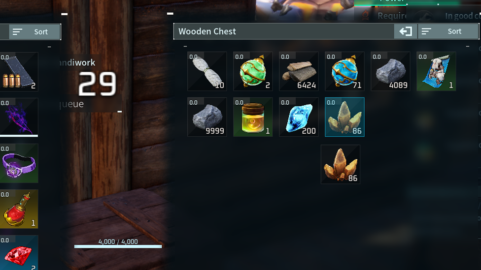 Triggering Carry Weight in Palworld