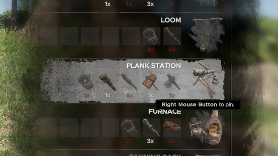 Plank Station Crafting Recipe