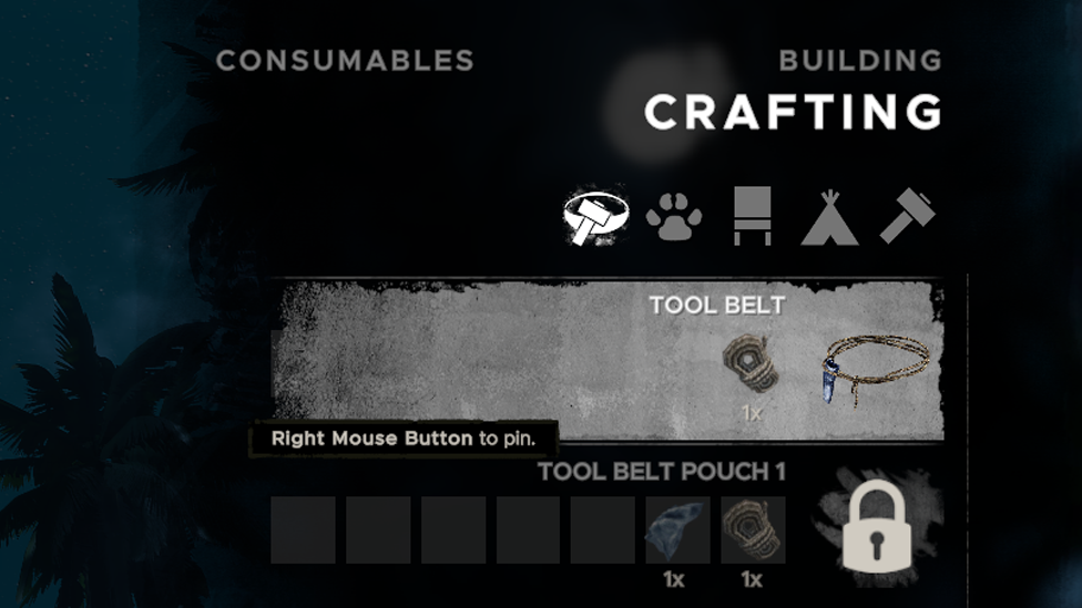 Toolbelt Crafting Recipe