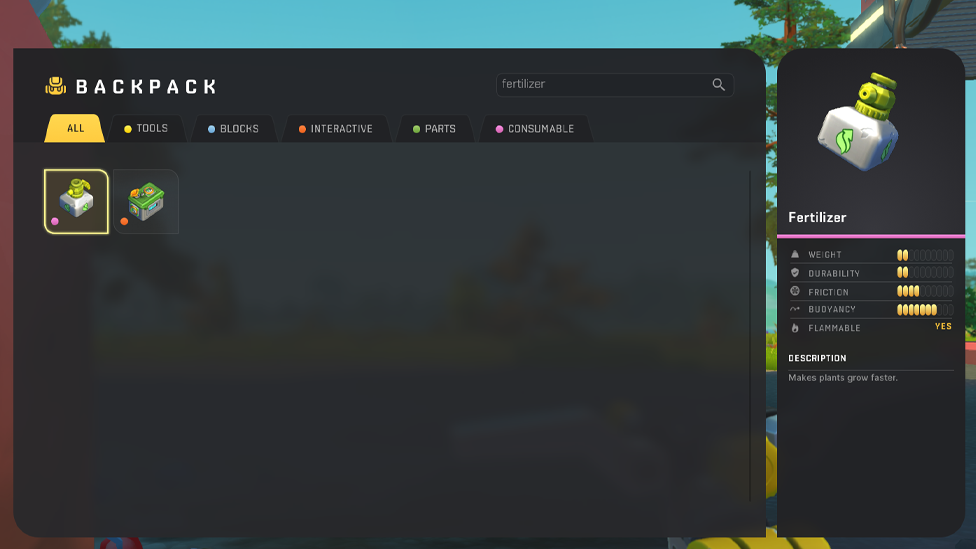 Fertilizer in Scrap Mechanic