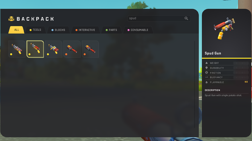 Spud Gun in Scrap Mechanics