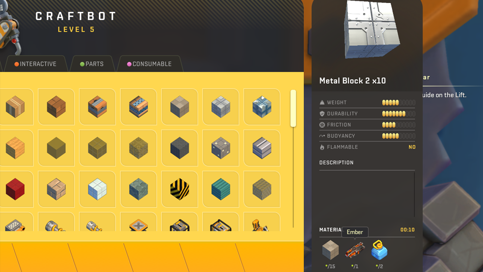 Crafting Metal Blocks With Ember