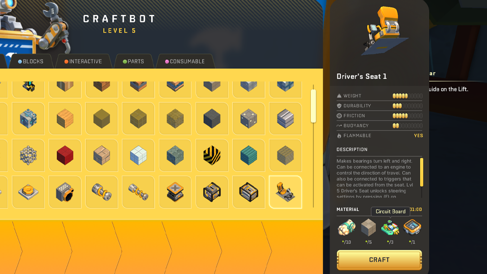 You Can Craft Driver's Seat With Circuit Boards