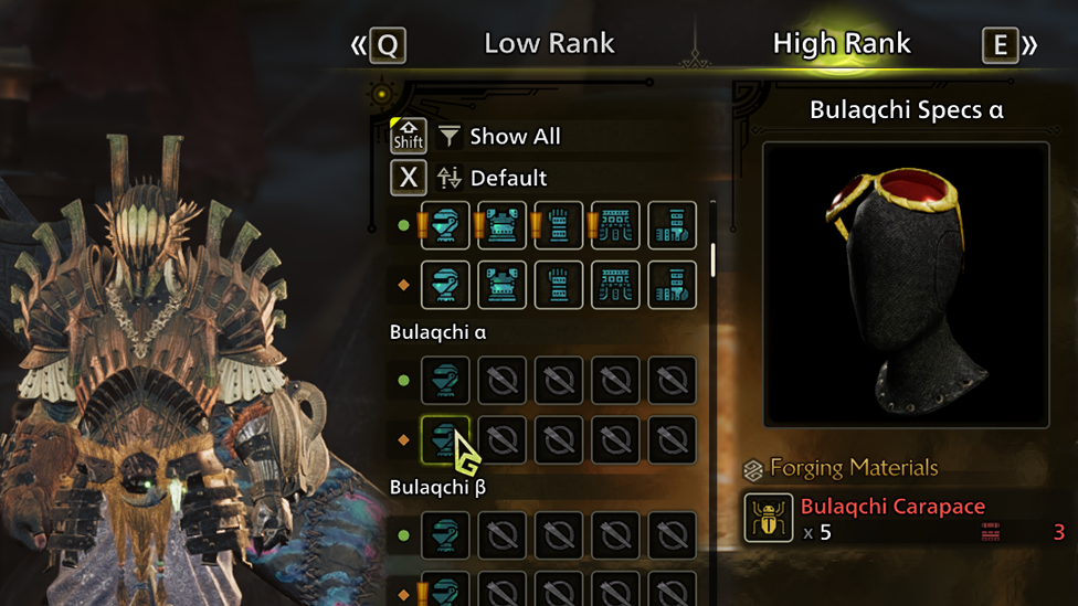 Crafting With Bulaqchi Carapace