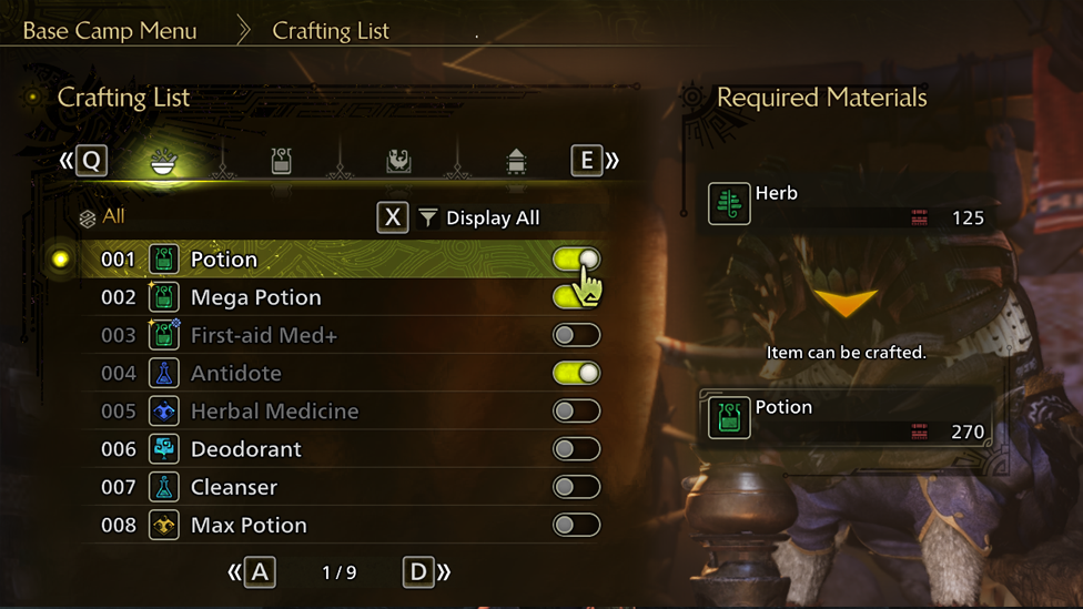 Auto-Crafting Potions